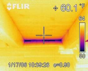 Air Infiltration: With And Without a Blower Door Infrared image