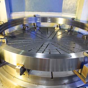 1. Machining line for forged rings/flanges: CNC controlled VTL and