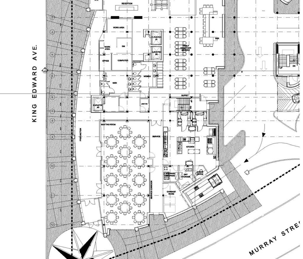 Figure 8: Detailed Plan at POR 1 - Reception Area and POR 2 - Meeting Room, Ground Floor (source: Woodman Architect & Associates Ltd.