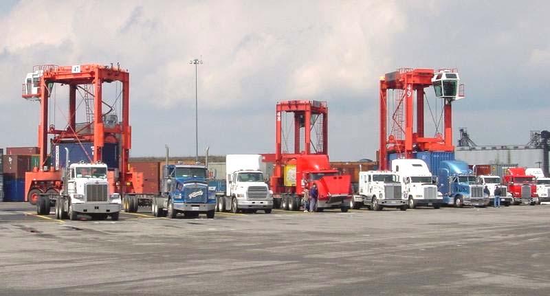 Container Yard Operations Straddle Carriers Remove