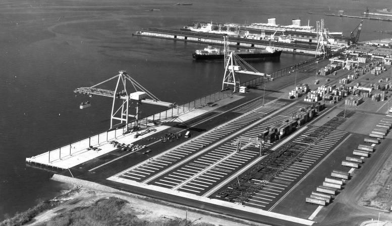 Norfolk International Terminals Terminal & Wharf Expansion in 1975 & 1978 CB3 CB2 Crane #4 CB1 Container Berth 3 Built in 1978