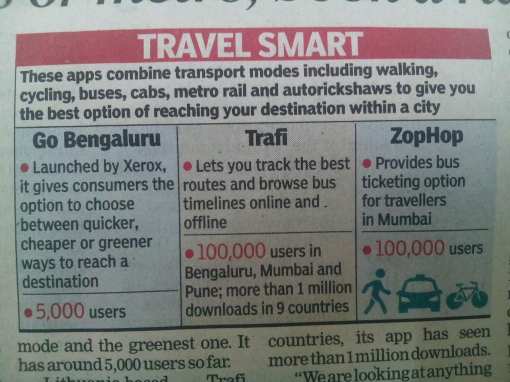 My City First Introduction of Apps for Multi Modal Travel in Metro Cities Apps based Taxi/ Share