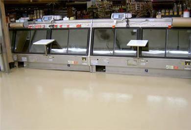 Commercial floors Kitchens, restrooms, and other commercial applications are great applications for this surface, since it resists stains and withstands heavy abrasion as much as 3 times the abrasion