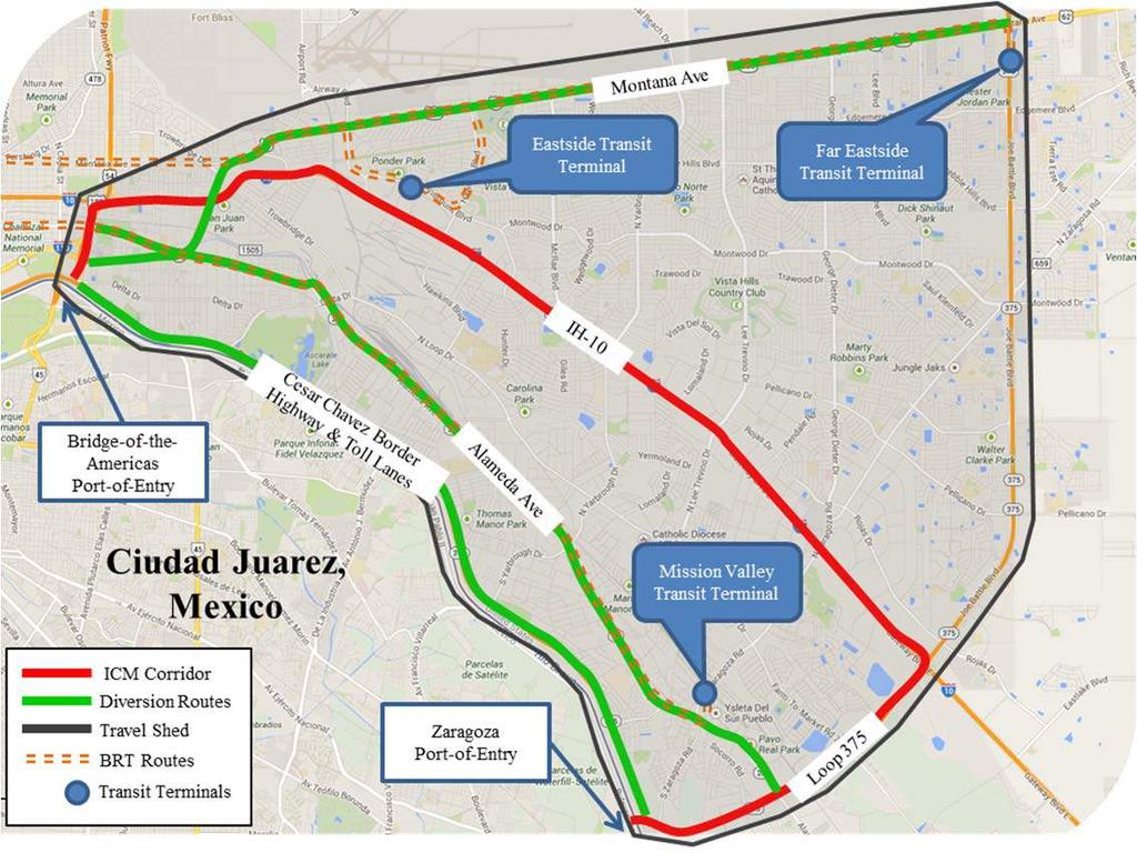 El Paso ICM Concept Major Corridor