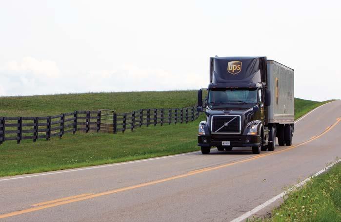 UPS Freight tractor-trailer, Columbus, Ohio, U.S. Network Efficiency The core of our business success and environmental responsibility Our business success and our environmental responsibility both