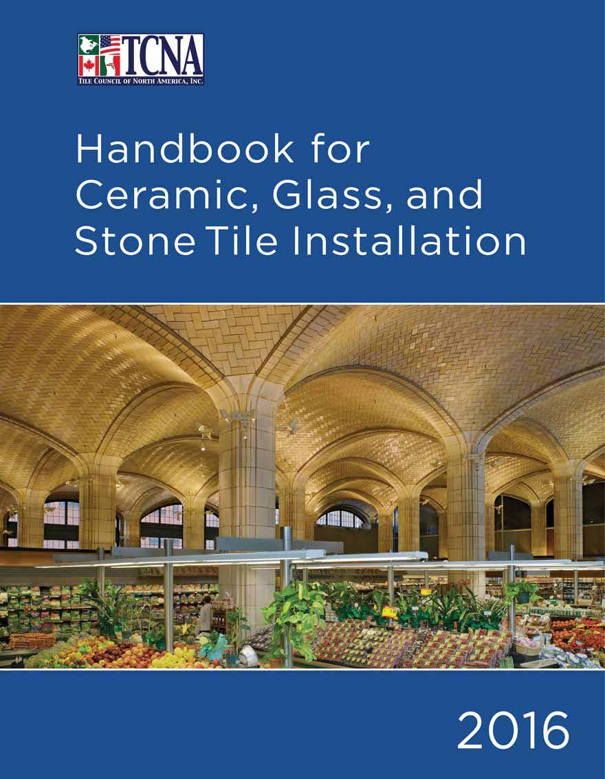 Installation and setting materials recommendations and guidelines
