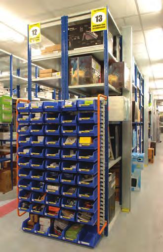 shelves, then extended to create runs of single sided or back-to-back open or clad shelving.