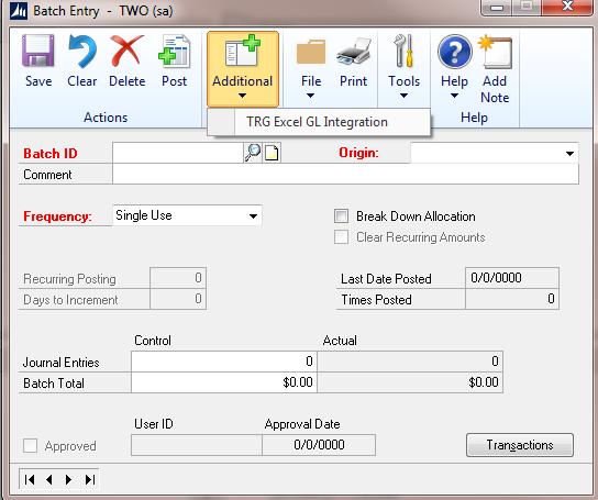 15. The Resource Group s GL Copy/Paste Financial Page TRANSACTIONS-FINANCIAL-BATCHES