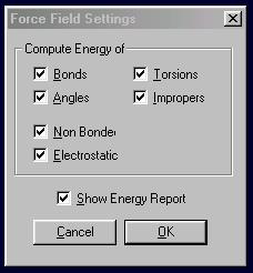 Looking for problems Force field energies SPDBV provides the facility to be able to calculate the average energy for each group within a structure, based on its