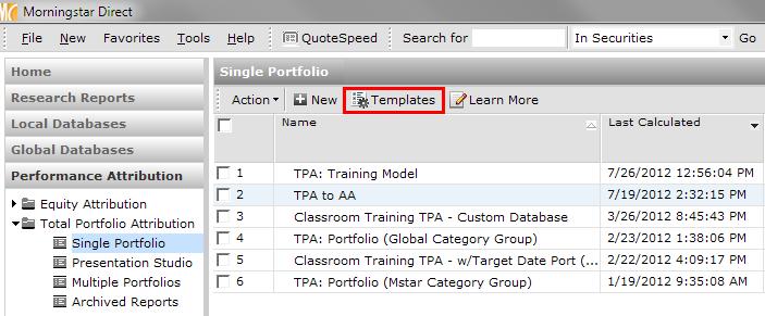 Go to Action and select Send To. Here, you have the option to send the report Within My firm or Outside My Firm. Create a Template 1.