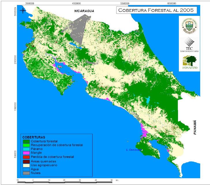 Case Study: Costa Rica Changes in Forest Cover Forest cover 1940-1980: 1940: 70%; 1960: 55%; 1980: 26% Forest cover 2005: