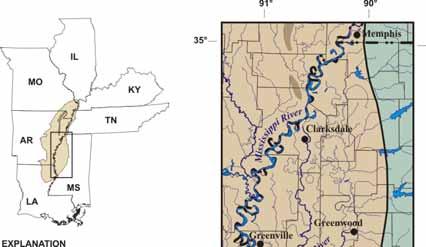 Mississippi River Valley alluvial aquifer Underlies portions of Arkansas,