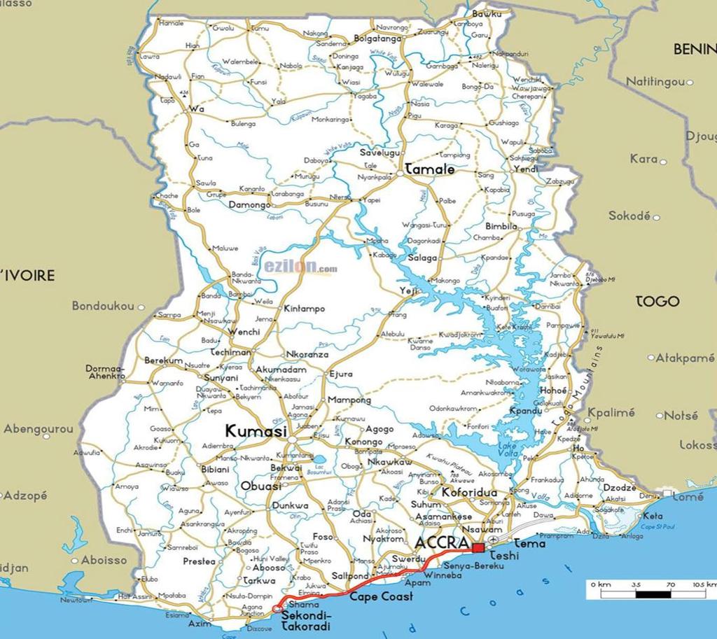 Accra - Takoradi Highway Project Project Profile: 245km Trans West African Coastal highway (National Route N1 including bypass to Axim) enhance movement of goods (agric produce & export commodities)