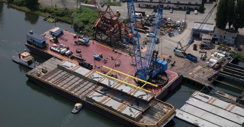 To meet the demand, PPM commissioned a 15,000-ton capacity barge capable of supporting a 1,200-capacity stiff-leg arrangement or trans-lift crane system to assist with demolition and decommissioning.