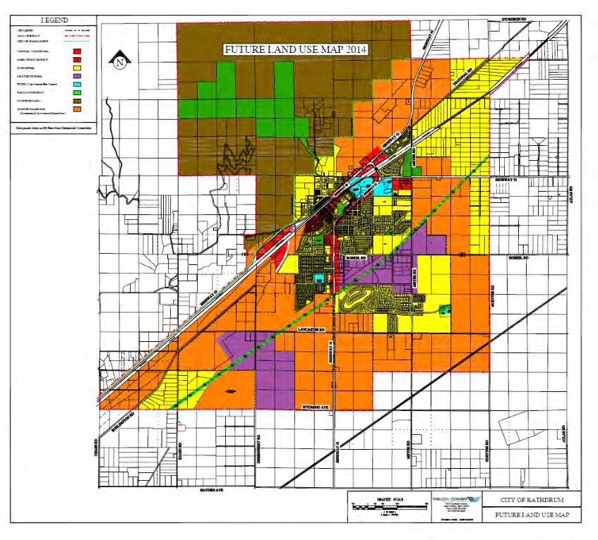 City of Rathdrum Future Land Use Map: The City of Rathdrum updated their Comprehensive Plan in 2014 which includes future land use.