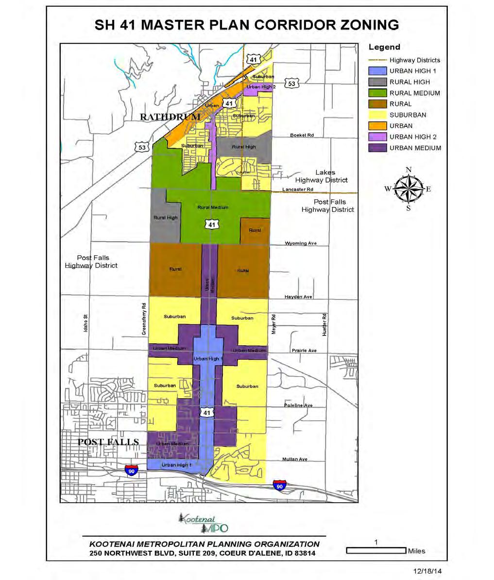 Figure 17 - Combined SH 41 Corridor Mixed Land Use Map 2014 updated collaborative zoning efforts between: