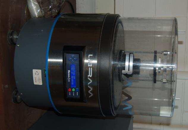 Figure 3.3 Photograph of the LabRam ultrasonic acoustic mixer. Figure 3.