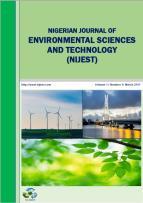 Nigerian Journal of Environmental Sciences and Technology (NIJEST) www.nijest.com ISSN (Print): 2616-051X ISSN (electronic): 2616-0501 Vol 1, No.