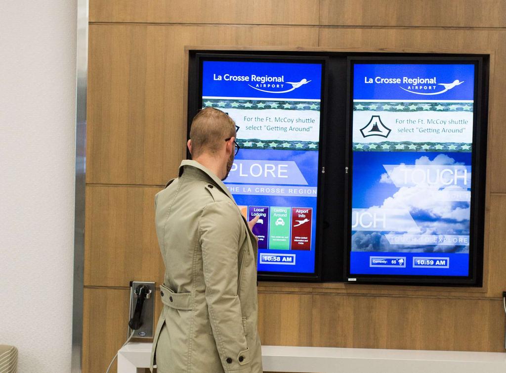 PACKAGE A Information Kiosk Customers spend as much time at airports as they do in flights, if not longer.