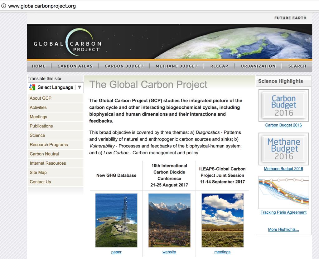globalcarbonproject.org Contact: c.