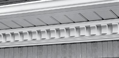 CO-POLYMER CORNICE Lightweight, durable material (similar to PVC). UV stabilised so won t fade and never needs painting. Maintenance free.