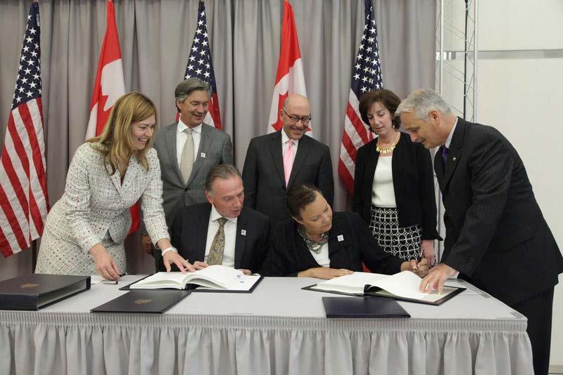 Signing the Updated Great Lakes Water Quality Agreement