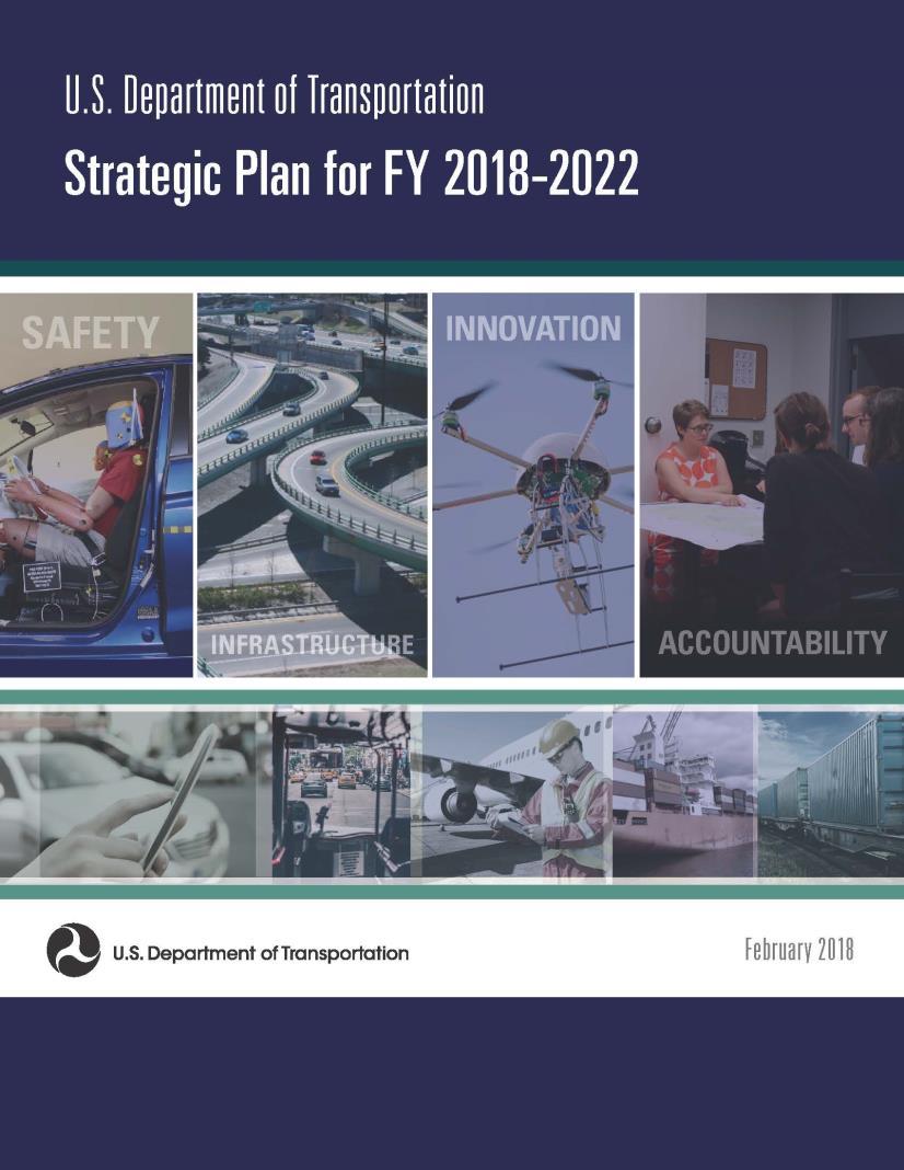 USDOT Strategic Plan for FY 2018-2022 Safety Infrastructure Integrating Automated Vehicles into roadway environment Innovation