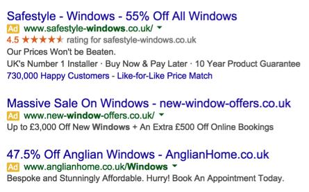 Additionally, search for windows installation pc and you ll find loads of ads advertising to fit windows in your house, rather than installing Windows on your PC.