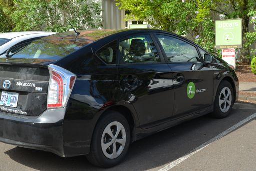 Transportation Two Zipcars on the