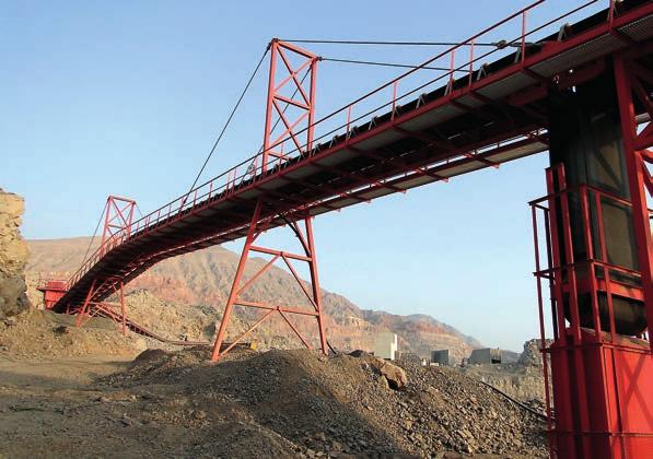 Quarry Mining has designed, manufactured and installed various types of conveyor systems in different executions from approx. 1000 m length, to approx.