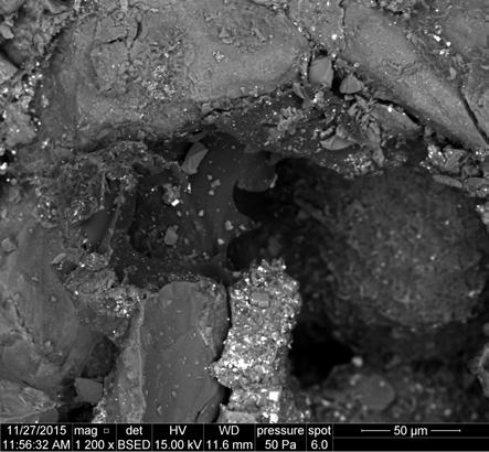 SCA2016-062 5/6 To identify the mineral phases in the samples, a FEI Quanta-650 FEG electron microscope (15 kv, 8 10 na, 50 Pa) was used