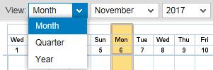 Using the Team Calendar (continued) If you want to.. Change the alphabetical order of listed team members then.. - Select Names Ascending or Names Descending in the Sort by section.