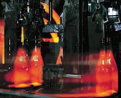 GLASS Every stage of the production process where hot glass is poured, guided and directed results in contact with components made of other materials.
