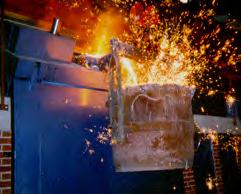 FOUNDRY Industries involved with processing molten liquids, in particular metals such as iron, aluminium, copper and precious metals and glass, use casting and metal treatment techniques that require