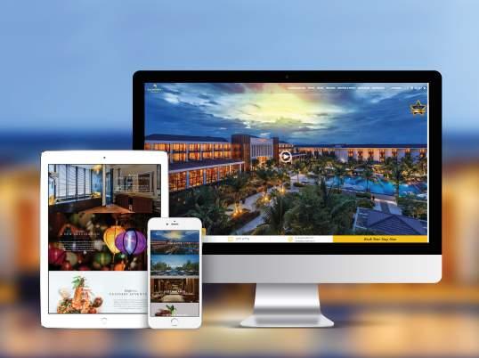 WEB DESIGN & DEVELOPMENT The new user-friendly Sunrise Premium Resort Hoi An website was designed to tell the