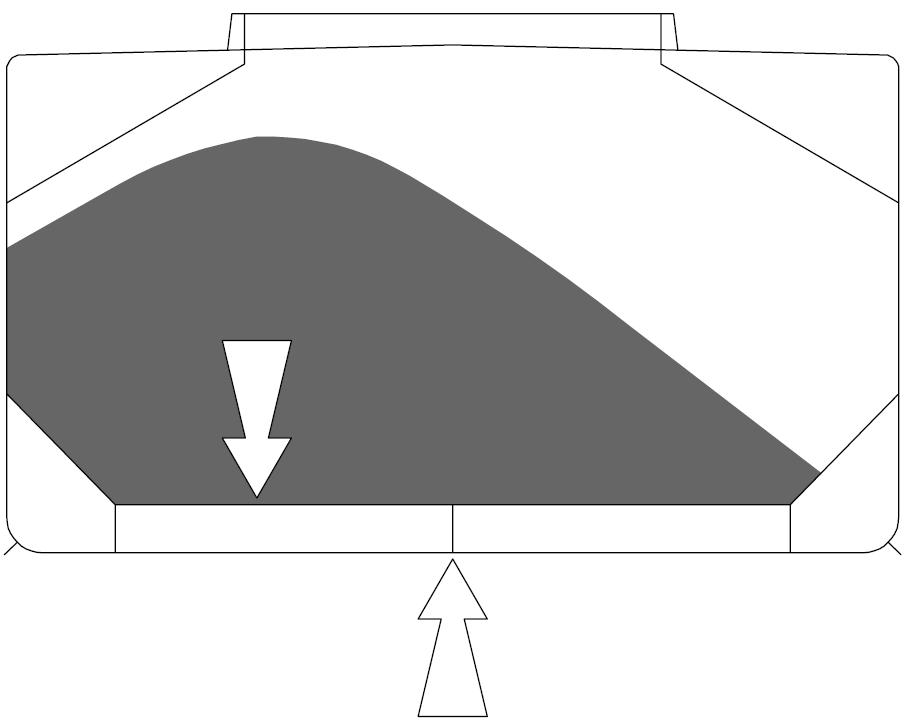 When the same loading pattern is also adopted for the adjacent cargo hold (Figure 17), the lateral cargo pressure acting on the transverse bulkhead will be largely cancelled out.