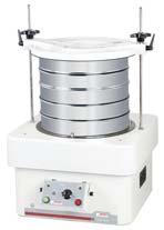 The automatic sieving analysis is performed by the free control and evaluation software AUTOSIEVE.