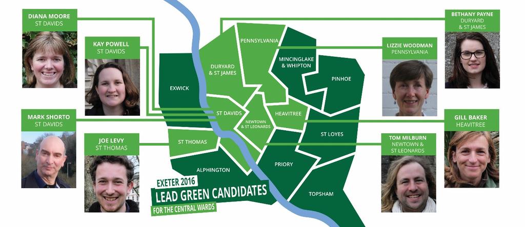 Many of Exeter Green Party s proposals over the years are now being implemented.