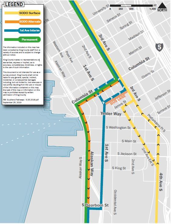 Interim and permanent southend transit pathways During AWV full Closure Before tunnel opens Duration: Approx.