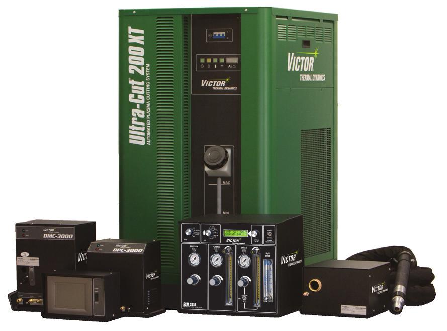 Victor Thermal Dynamics introduces ULTRA-CUT XT SYSTEMS The XT System Technology Auto Gas Control DFC 3000 Digital Flow Control for optimized and easy set up for frequent changes between materials