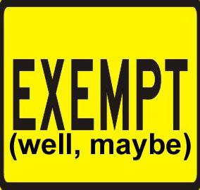 What are the Six Exemption Tests?