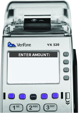POS Transactions with a Partial Approvals 6 Step 9 Enter Amount screen displays Step 10 Enter the Payment Amount