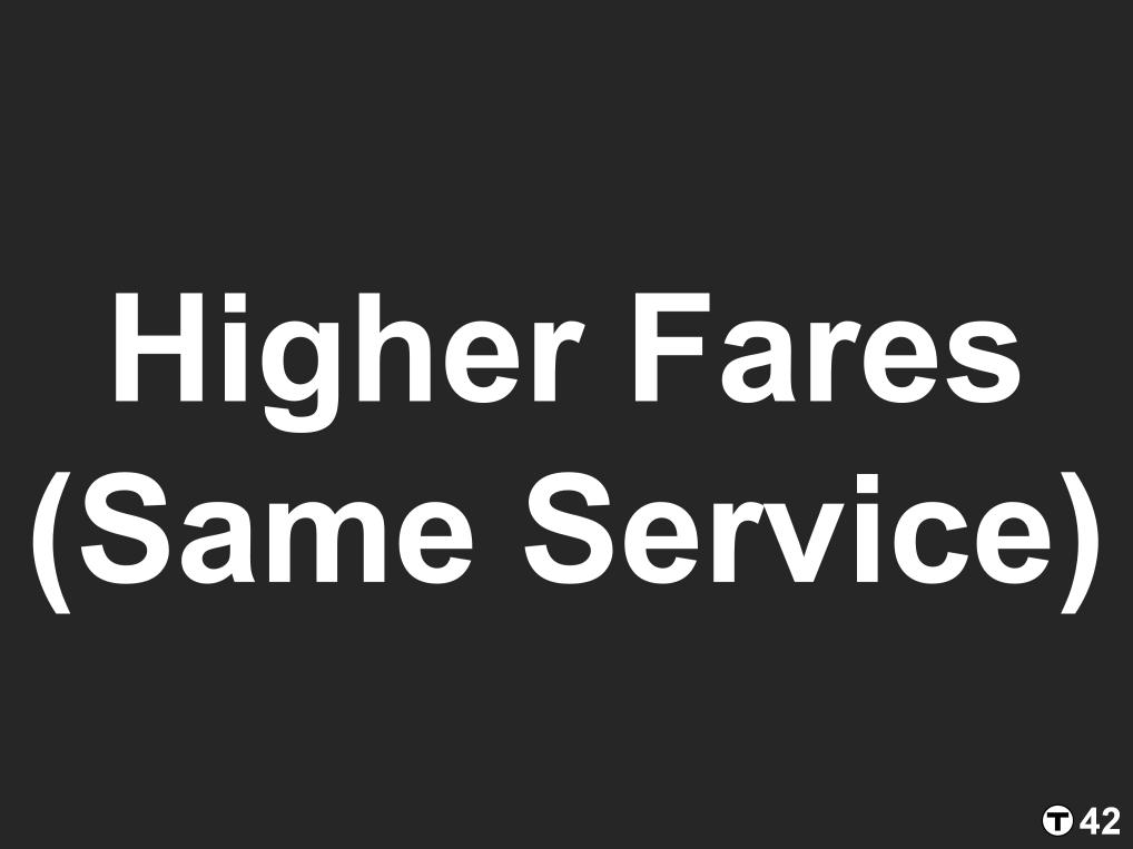Higher Fares and
