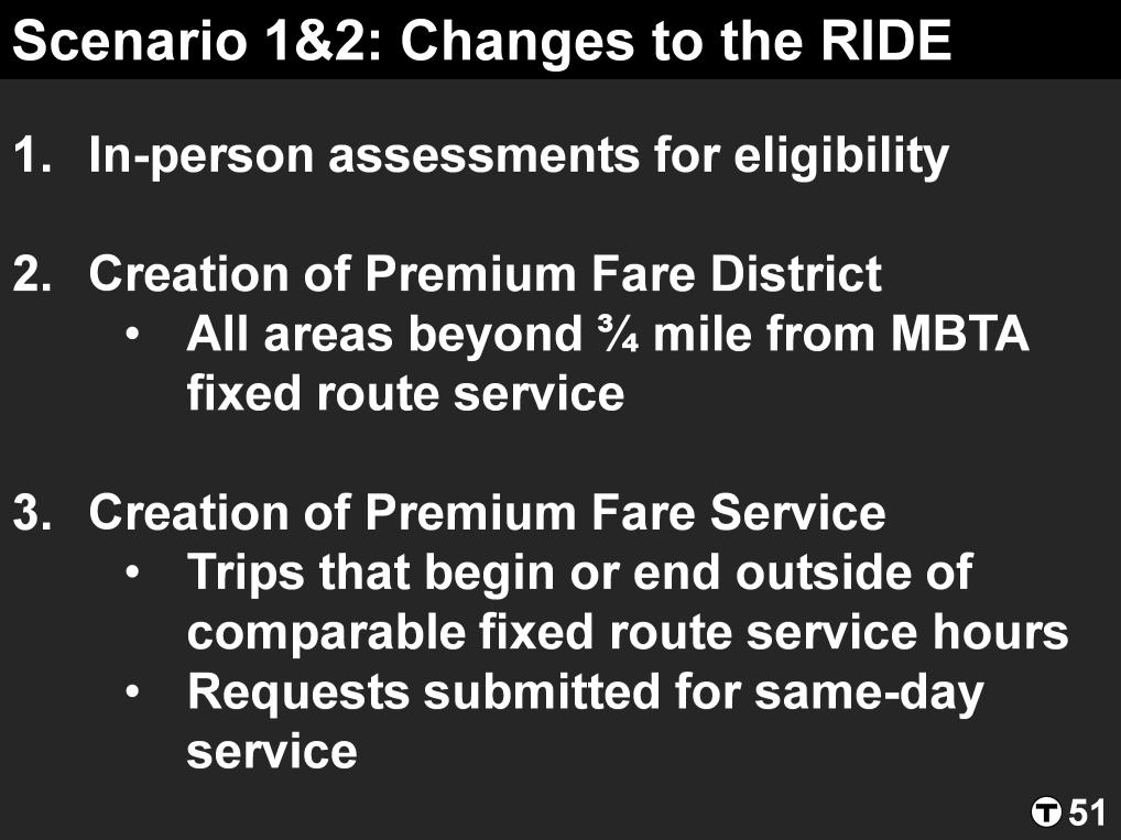 In both scenarios, we propose significant changes to the RIDE: First, we are working to implement in-person assessments for eligibility.