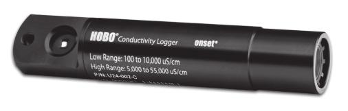 HOBO U24 Conductivity Logger (U24-002-C) Manual The HOBO U24 Conductivity logger (U24-002-C) measures actual conductivity and temperature, and can provide specific conductance at 25 C and salinity