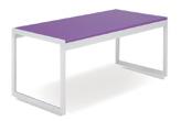 Table Smoked Powder Coat Finish 50 W x 24 D x 16 H Club Tables End Table 44 W x 22 D x 18 H