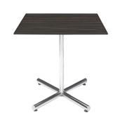 Café Table Green Green/Chrome 24 Square x 30 H Aspen Dining Table White/Brushed Steel 72 W x 30