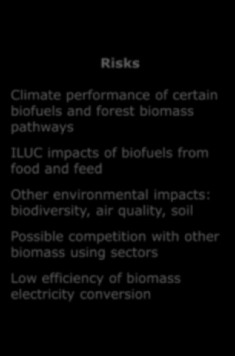 biofuels from food and feed Other environmental impacts: biodiversity, air quality, soil