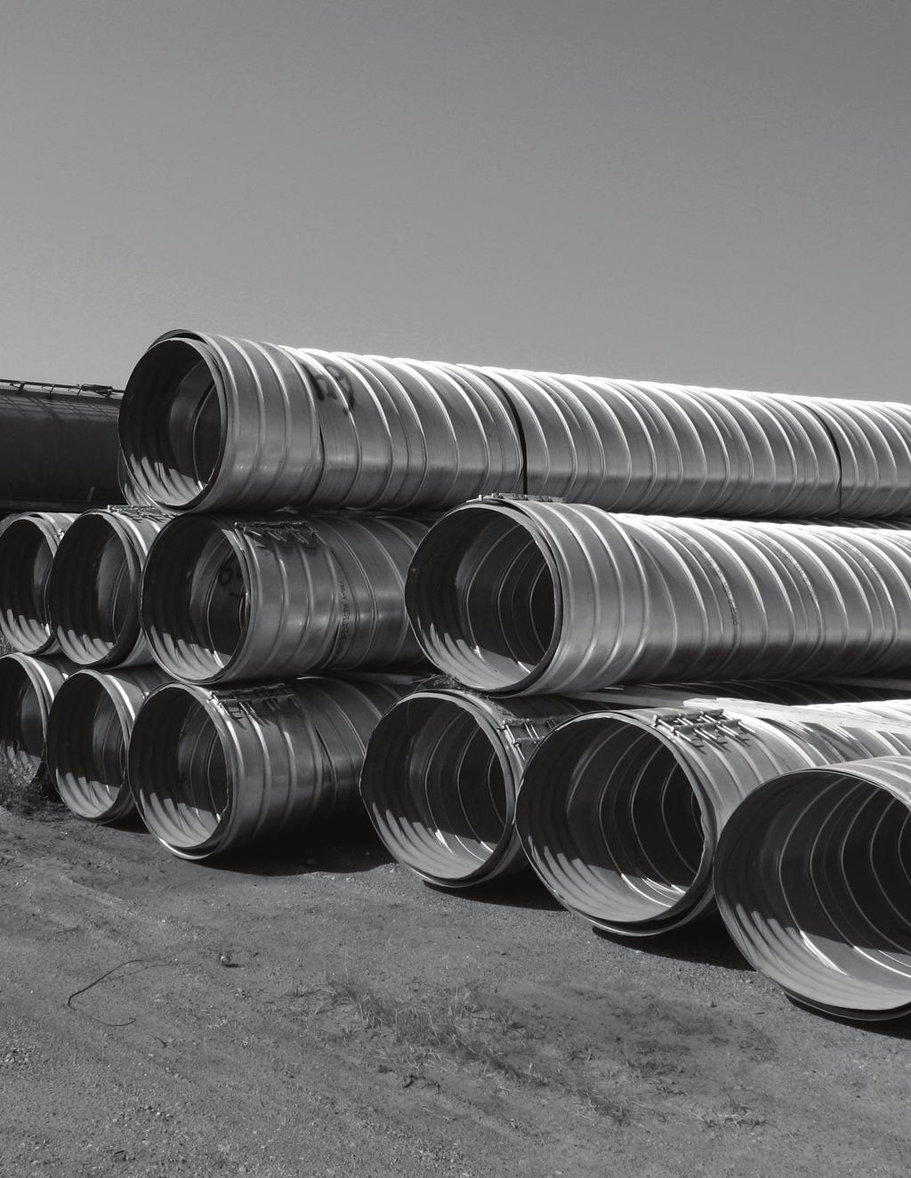 DRAINAGE SOLUTIONS SINCE 1908 ULTRA FLO STEEL PIPE PRODUCT GUIDE LARGE-DIAMETER STORM SEWER PIPE DELIVERS