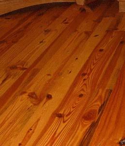 Pine is a premier wood for floors, as it is extremely easy to work with and relatively unaffected by changes in humidity after seasoning.